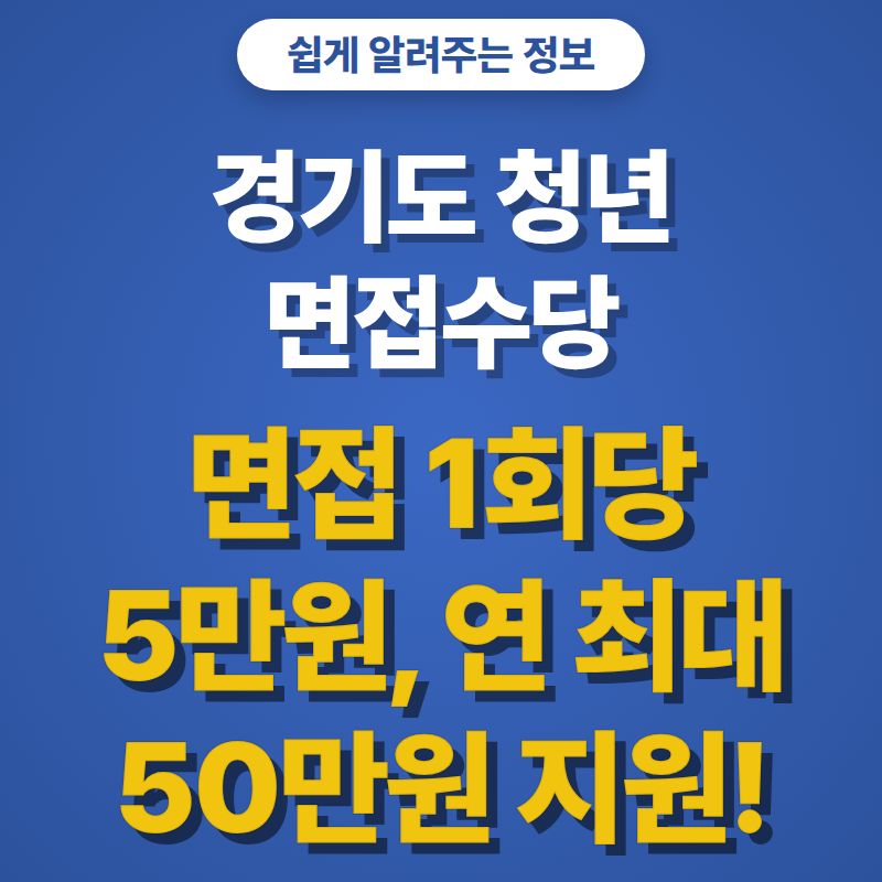 경기도 청년 면접수당